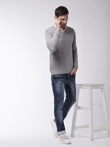 Image of Pivl Men's Winter V Neck Solid Sweaters ||Winterwear||