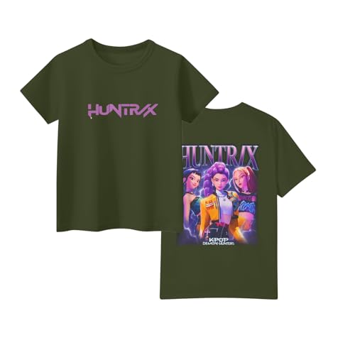 Girl Summer T Shirt Funny Anime Graphic Letter Printed Short Sleeved Shirts Novelty Crewneck Preppy Tops 100-1602