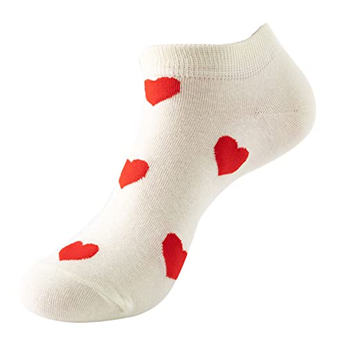 2 Pairs Womens Girls Novelty Funny Cute Ankle Socks 3D Print Pattern Design Colorful Cotton Low Woman Socks, G, One Size