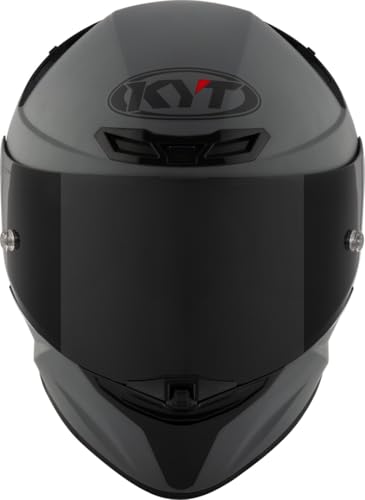 Casque KYT TT-Revo Plain gris mat aux finitions premium