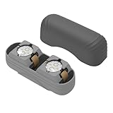 シリコンウォッチボックス - 安全な保護のための軽量防塵シリコンポーチ、柔らかい内装でコンパクトにポータブル、オフィス、ホテル、自宅旅行用のトラベルウォッチボックス