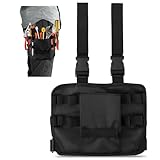 Tool Pouch, Multifunctional Leg Bag with Belt Clip, Leg Pocket Pouch, Utility Mini Tool Organizer Pouch for Men, Electrician, DIY, Automotive, Craftsman, Carpenter, Plumbers(Color:Black)