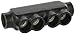 Morris Products 97028 Insulated In-Line Splice, Black, 750 - 250 Wire Range, 1/2" Allen Hex, 7.30" Length, 1.69" Width, 3.43" Height
