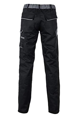 Planam 2718042 Highline Damen Bundhose, Schwarz/Schiefer/Zink, Größe 42
