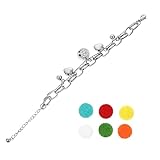 Holibanna 1 Juego pulsera de aromaterapia pulseras bond para parejas pulseras de niña difusor regalos pulsera hip-hop de moda pulsera con colgante en forma de corazón encanto