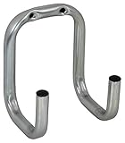 JUVA Gerätehalter 2-fach Wand-Halterung Metall Gerätehaken Garten-Geräte - Holdy | Stahl verzinkt | Doppelhaken 80 mm | Werkstatt-Haken zum Schrauben für Keller & Ordnung | 1 Stück - Wandhaken Garage
