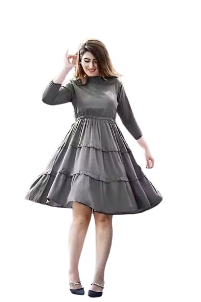 tie waist knit dress Women Long Sleeve Midi V Neck A-Line Swing Sweater Dress Category_Accessories main image 1