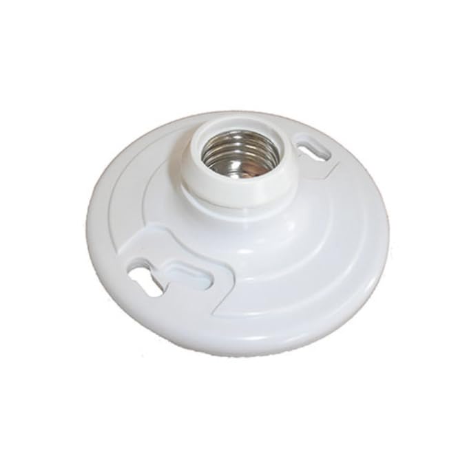 ◆三菱◆非常用白熱灯器具◆5個◆15年製◆Z-2508DL8◆ Plastic Keyless Lampholder Light Socket, Medium Base, White, Up to