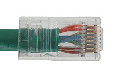 Cable de red ethernet UTP Cat5e 7ft verde miniatura 3
