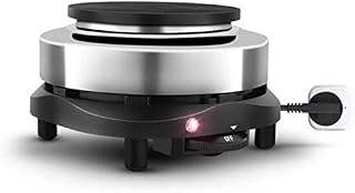 CPAZT Mini Electric Burner 500W Hot Plates, 6Cast Iron Electric Hot Plate 5 Power Levels Stainless Steel Hot Plate for Kitchen YCLIN