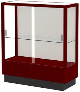 Heritage 8949 Series Floor Case Backing: Plaque Fabric, Wood Finish: Cordovan