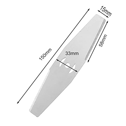 Emiif 8 Pcs Metal Lawn Mower Saw Blade Head Replacement Saw Blades Lawn Mower Fittings Cordless with Battery and Charger Accessories,Universal Craftsman String Trimmer attachments