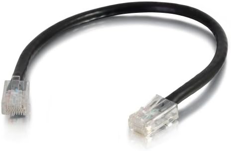 C2G 26374 Cat5e Cable - Non-Booted Unshielded Ethernet Network Patch Cable, Black (1 Foot, 0.30 Meters)