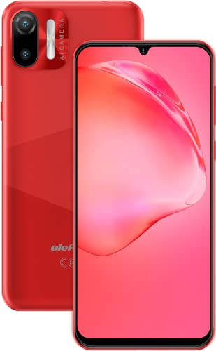 Ulefone Smartphone Pas Cher 4G, Note 6P Telephone Portable pas cher Android 11 (32Go ROM/SD-128Go, Octa Core Processeur, 3300mAh, Écran 6.1'HD+, 8MP+5MP, Smartphone Dual SIM) Face ID/2Ans de Garantie