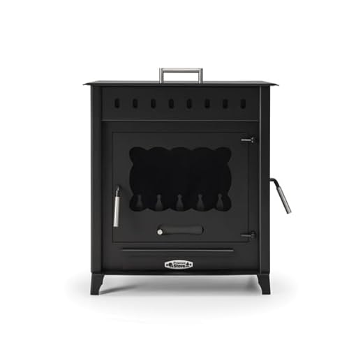 Prensa Stove - Estufa de Leña Grande con Horno y Puerta Lateral VESUBIO 2 de 14,3 kW – ECODESIGN 2022 – Acero 4 mm – Salida Trasera Ø150 mm – Diseño Tradicional