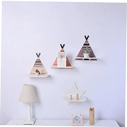 Étagère murale pentagramme en PVC pour le rangement de la chambre d'enfant - 7