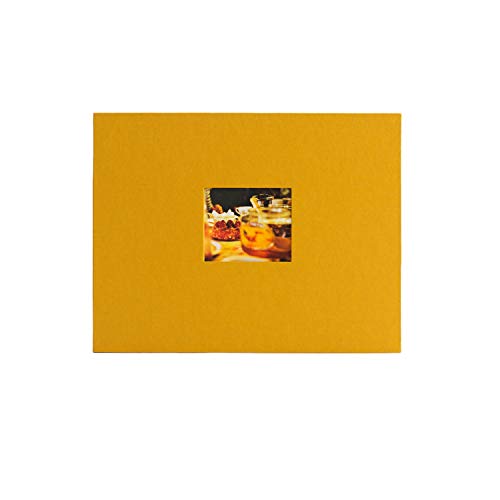 Kolo Newport 8.5" X 11" Refillable Scrapbook, Ideal For Wedding Albums And Baby Books, Indian Yellow #TOP30