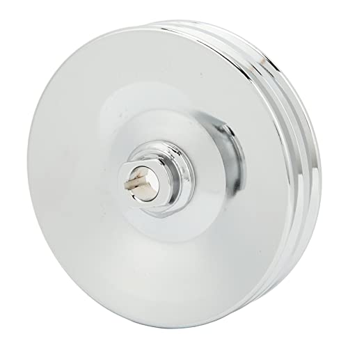 Poulie de pompe de direction assistée à double rainure et finition chromée durable - 2