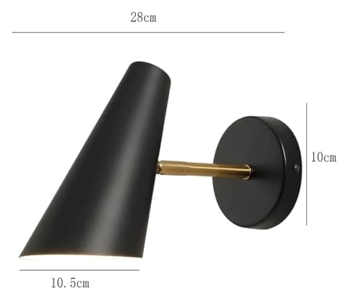Aplique de pared de hierro con luz LED orientable para salones elegantes 7