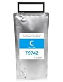 Italy's Cartridge Cartuccia T9742 ciano pigmentato C13T974200 compatibile per Epson WorkForce WF-C860,C869 capacità 732,5ml 84.000 pagine