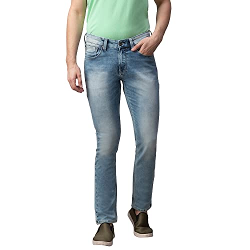 Image of Spykar Men's Mid Rise Super Skinny Fit Jeans