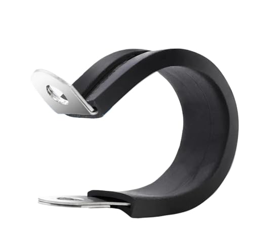 Collier de serrage en P de 6 mm en acier inoxydable 304 avec caoutchouc isolant - 2