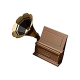 Expérience sonore rétro : ce pupitre à double trou de type gramophone dispose d'un composant sûr pour la nature pour un son vintage classique