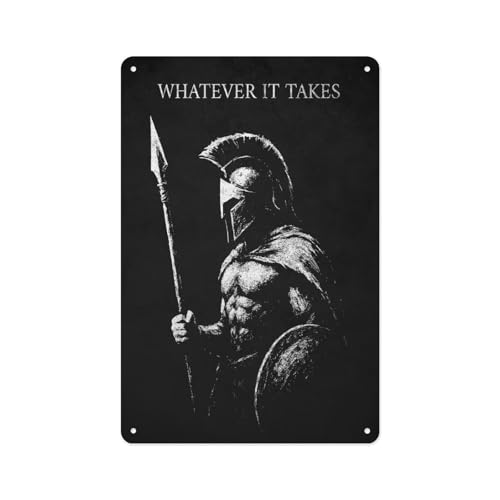 Aluminum Sign 12 X 8 Inch -Spartan Warrior Whatever It