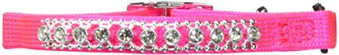 Petmate Bling Elastic Cat Collar, 3/8" x 8-10", Pink