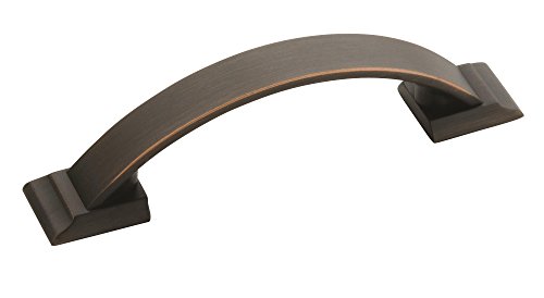 Image of Amerock | Cabinet Pull | Oil Rubbed Bronze | 3 inch (76 mm) Center to Center | Candler | 10 Pack | Drawer Pull | Drawer Handle | Cabinet Hardware