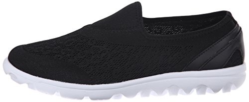 Propét Womens Travelactiv Slip-On Fashion Sneakers, Black, 9.5 Xx-Wide Us #TOP7
