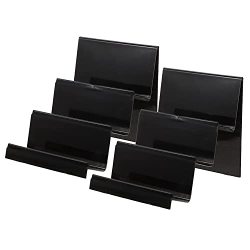 ERINGOGO Handbag Display Stand Acrylic Wallet Rack Purse Rack for Selling Black 14cm Wide 3 Tier