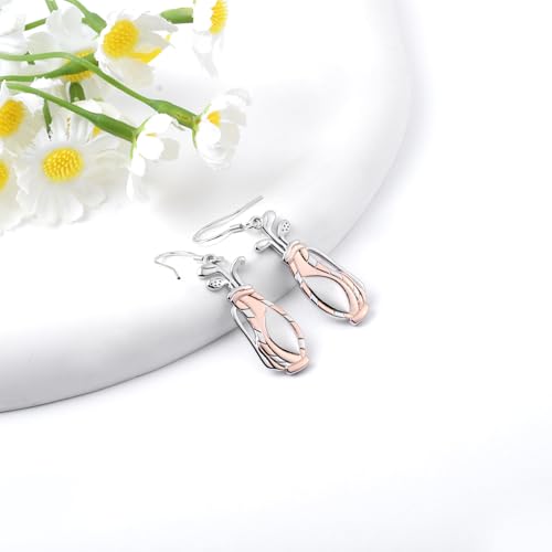 Golf Dangle Earrings for Women - Silver Golf Earrings Sports Jewelry Golf Player Gifts for Women Men Golfer3