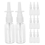 Gogogmee 24 Piezas Botellas de Spray Transparentes de Pulverizador Nasal Recargable Plástico Reutilizable para Irrigación Nasal Solución Salina y Uso Portátil