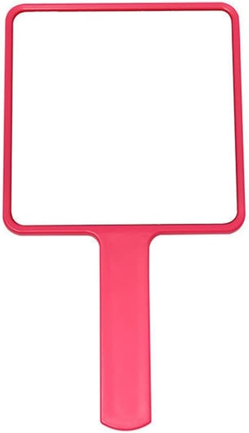 Handheld Makeup Square Vanity with Handle Hand Salon Compact Mirrors(C)