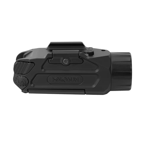 Image of HOLOSUN P.ID-Plus - Pistol Light with Green Laser, 900 Lumen Weapon Light, Plus Mode Dual Activation, Magnetic USB Charging, IPX8 Waterproof, Picatinny Mount