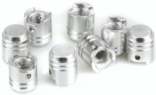 Start Set 4 Tappi Copri Valvola Con Anello - Silver Accessori Per Esterno Auto