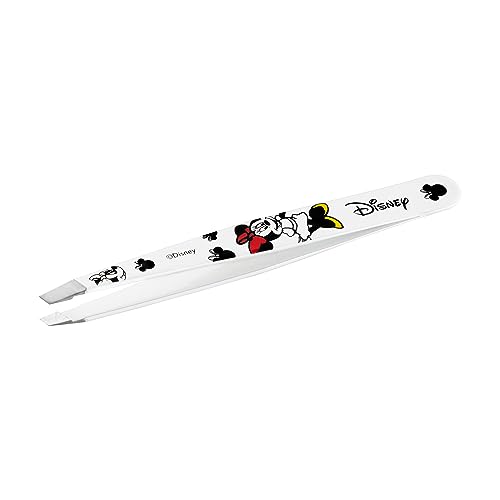 Tweezerman Disney's Mickey Mouse & Minnie Mouse Just Imagine Slant Tweezer - Eyebrow Tweezers for Women and Men