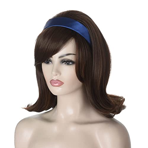 Retro Wigs For Women, Brown, 57.15 cm - Image 3