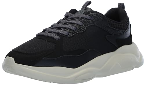 Image of HUGO Mens Running Style Mix Material Sneakers