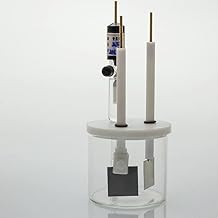 Unsealed Three Electrode Electrochemical Electrolysis Device - High Borosilicate Glass Reaction Tank with PTFE Cover150ml