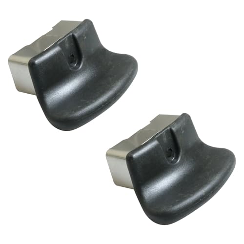 2 piezas de mango negro de repuesto para utensilios de cocina miniatura 4
