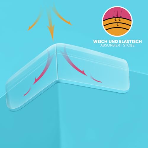 shinfly Eckenschutz Baby, 8 Stück Kantenschutz Baby Selbstklebend Transparent Tischkantenschutz, für Scharfen Kantenschutz an Allen Arten von Möbelecken das Kinder vor Verletzungen zu Schützen(O + L)