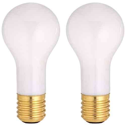 OHLECTRIC 3-Way Incandescent Light Bulbs (2-Pack) 100/200/300W PS25 Shape E39 Mogul Base 120V Dimmable Indoor Table & Floor Lamps