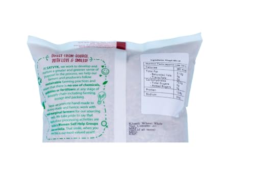 Image of S Siddhagiri's SATVYK THE HEALTH re STORE Khapli Wheat (1kg) - Unpolished Khapli Genhu| Fiber Rich Whole Wheat Grain| Emmer Whole