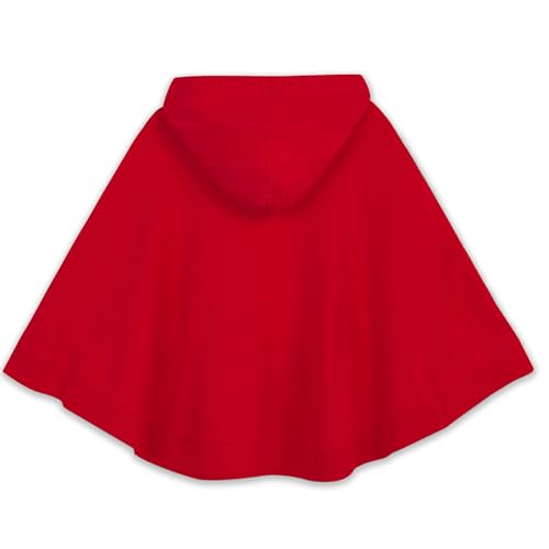Image of BOBOYOYO Cape for Girls Button Hooded Cable Knit Poncho Sweaters Kids Shawl