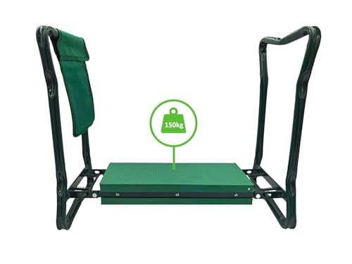SEVERNO Garden Klappbarer Gartenknieschoner und Hocker, 3-in-1 Design, 60 x 27 x 49 cm, Grün