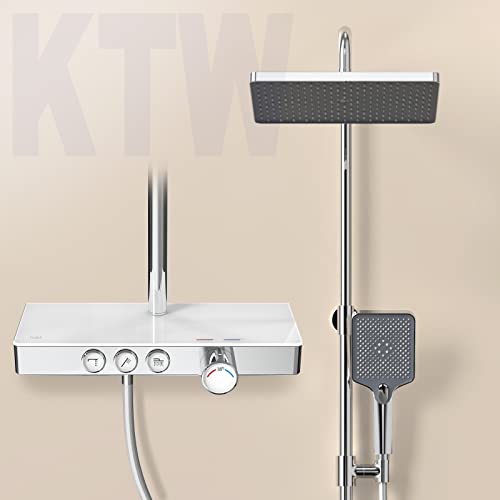 Duschset 4 Funktion Duschsystem Regendusche Handbrause Chrom - Wanneneinlauf Mischbatterie