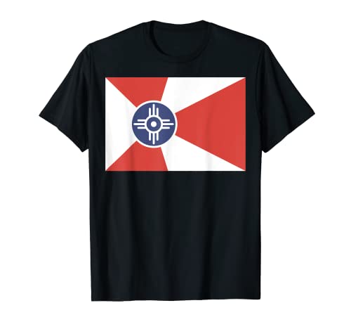 Bandiera di Wichita Kansas T-shirt Tee T Shirt Tshirt Maglietta