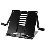 Support de livre portable – vous pouvez y placer des livres, des ordinateurs portables, des téléphones portables, des recettes, à l'horizontale ou à la verticale, pour une expérience optimale